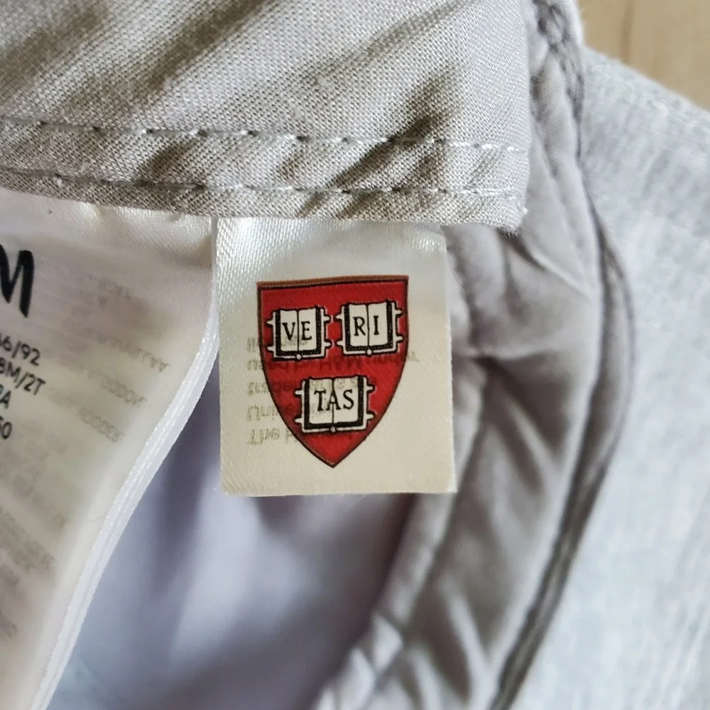 Harvard Baseball Hat Toddler 18M 2T Grey Cotton University Ivy League Cap by H&M